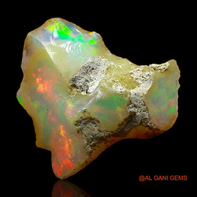 3.00 Cts Unheated Ethiopian Fire Opal Loose Gemstone Fancy Rough Natural 13x12x8 mm E-423