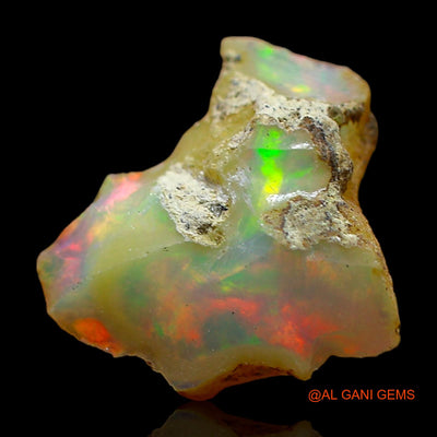 3.00 Cts Unheated Ethiopian Fire Opal Loose Gemstone Fancy Rough Natural 13x12x8 mm E-423