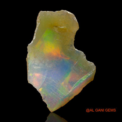 2.00 Cts Natural Ethiopian Fire Opal Loose Gemstone Fancy Rough 15x10x5 mm E-424