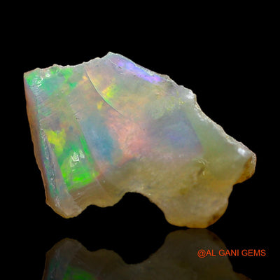 2.00 Cts Natural Ethiopian Fire Opal Loose Gemstone Fancy Rough 15x10x5 mm E-424