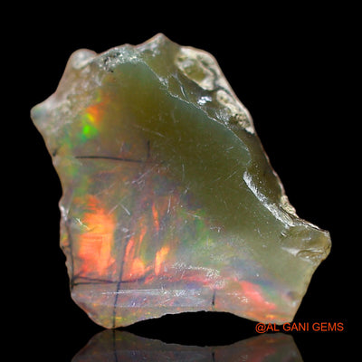 3.00 Cts Natural Ethiopian Fire Opal Loose Gemstone Fancy Rough 15x10x6 mm E-426