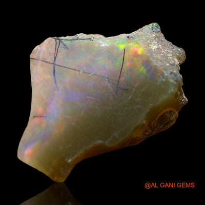 3.00 Cts Natural Ethiopian Fire Opal Loose Gemstone Fancy Rough 15x10x6 mm E-426