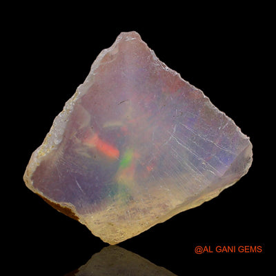 2.00 Cts Natural Ethiopian Fire Opal Loose Gemstone Fancy Rough 12x12x4 mm E-427