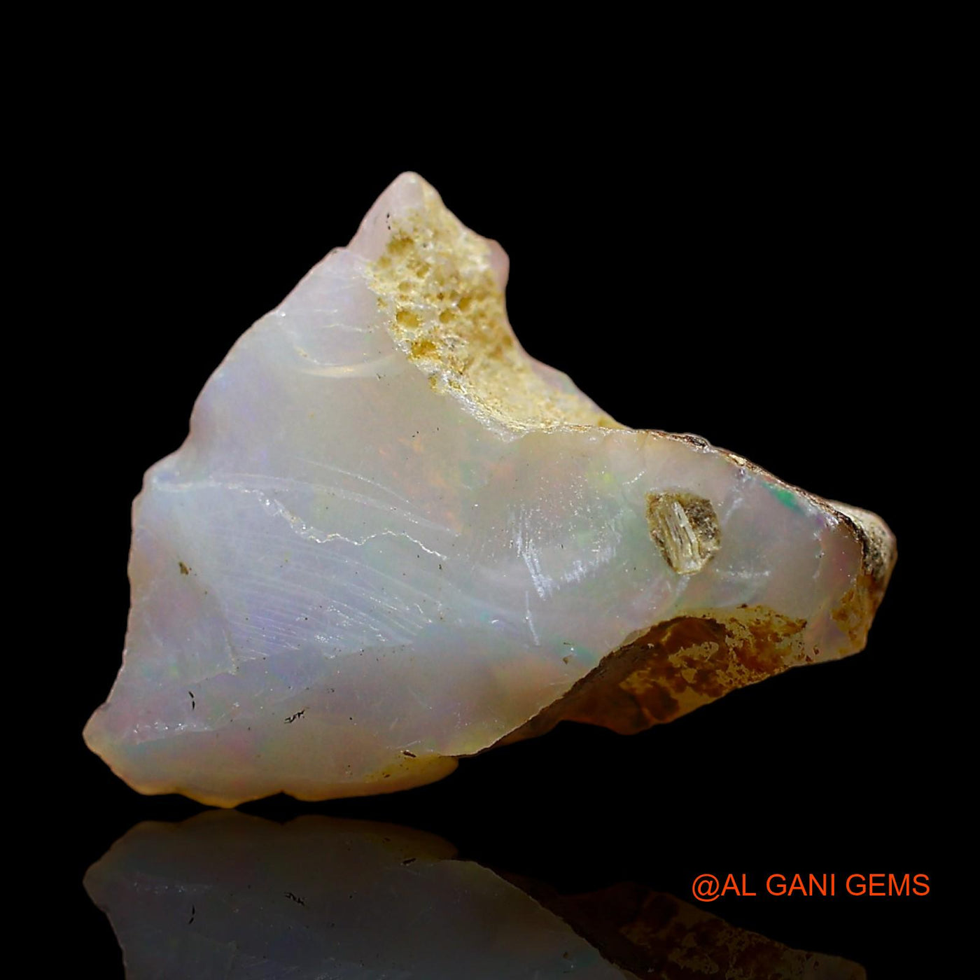 2.00 Cts Unheated Ethiopian Fire Opal Loose Gemstone Fancy Rough Natural 14x11x4 mm E-428