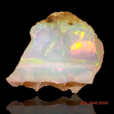 Natural Untreated Fire Opal Loose Gemstone Fancy Rough From Ethiopia 5.00 Cts 14x12x9 mm E-42
