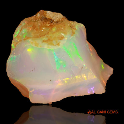 Natural Untreated Fire Opal Loose Gemstone Fancy Rough From Ethiopia 5.00 Cts 14x12x9 mm E-42