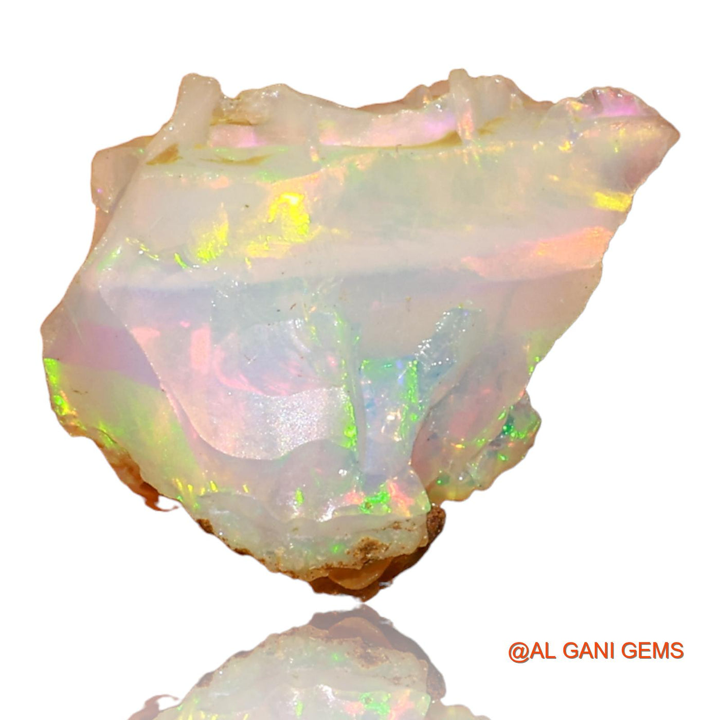 Natural Untreated Fire Opal Loose Gemstone Fancy Rough From Ethiopia 5.00 Cts 14x12x9 mm E-42