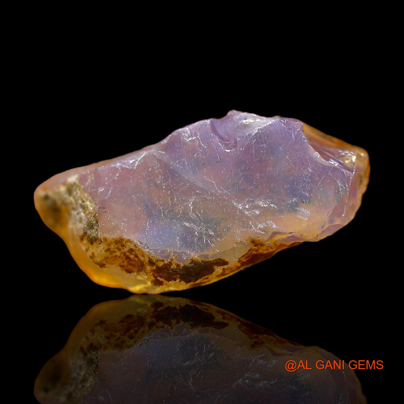 3.00 Cts Unheated Ethiopian Fire Opal Loose Gemstone Fancy Rough Natural 15x7x7 mm E-430