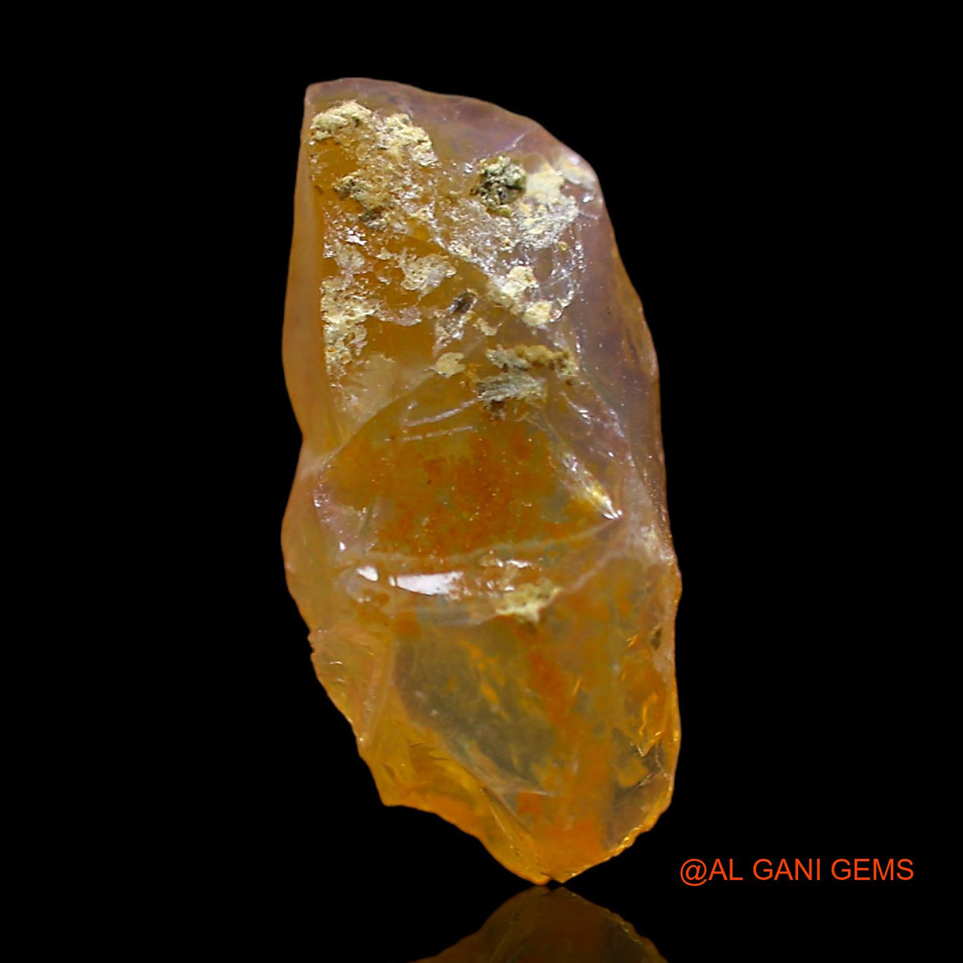 3.00 Cts Unheated Ethiopian Fire Opal Loose Gemstone Fancy Rough Natural 15x7x7 mm E-430