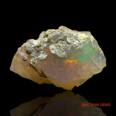 4.00 Cts Unheated Ethiopian Fire Opal Loose Gemstone Fancy Rough Natural 15x9x7 mm E-432