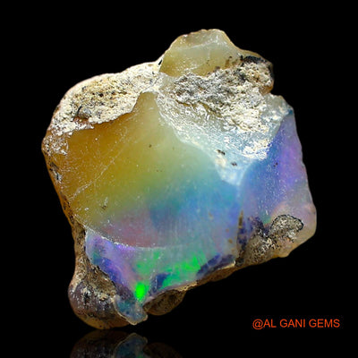 Natural Untreated Fire Opal Loose Gemstone Fancy Rough From Ethiopia 4.00 Cts 11x9x8 mm E-433