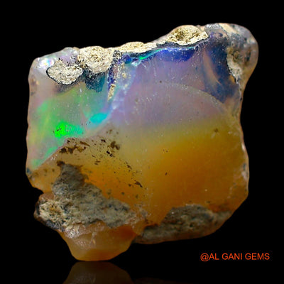 Natural Untreated Fire Opal Loose Gemstone Fancy Rough From Ethiopia 4.00 Cts 11x9x8 mm E-433