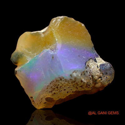 Natural Untreated Fire Opal Loose Gemstone Fancy Rough From Ethiopia 4.00 Cts 11x9x8 mm E-433