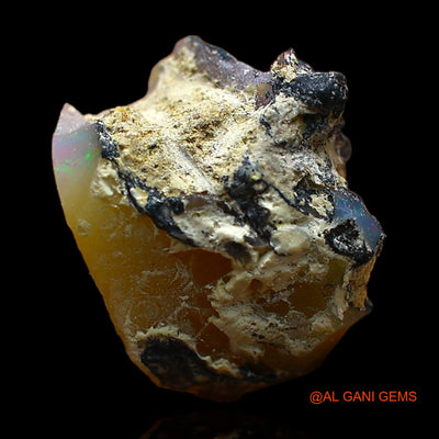 5.00 Cts Natural Ethiopian Fire Opal Loose Gemstone Fancy Rough 12x11x11 mm E-434