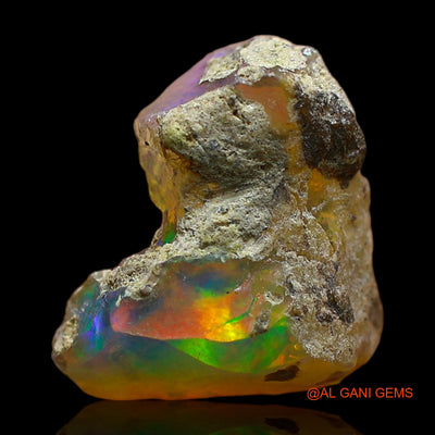 3.00 Cts Natural Ethiopian Fire Opal Fancy Rough Loose Gemstone For Jewelry 13x11x6 mm E-435