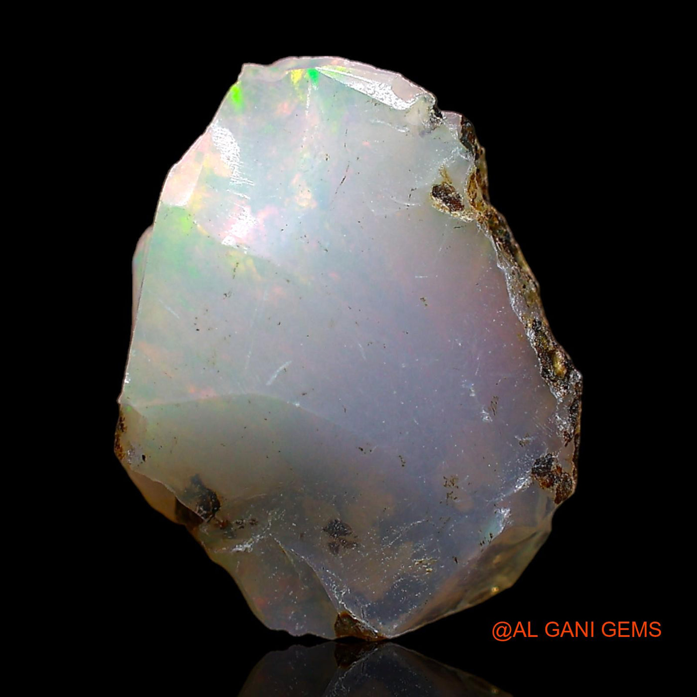 4.00 Cts Natural Ethiopian Fire Opal Loose Gemstone Fancy Rough 13x11x7 mm E-436