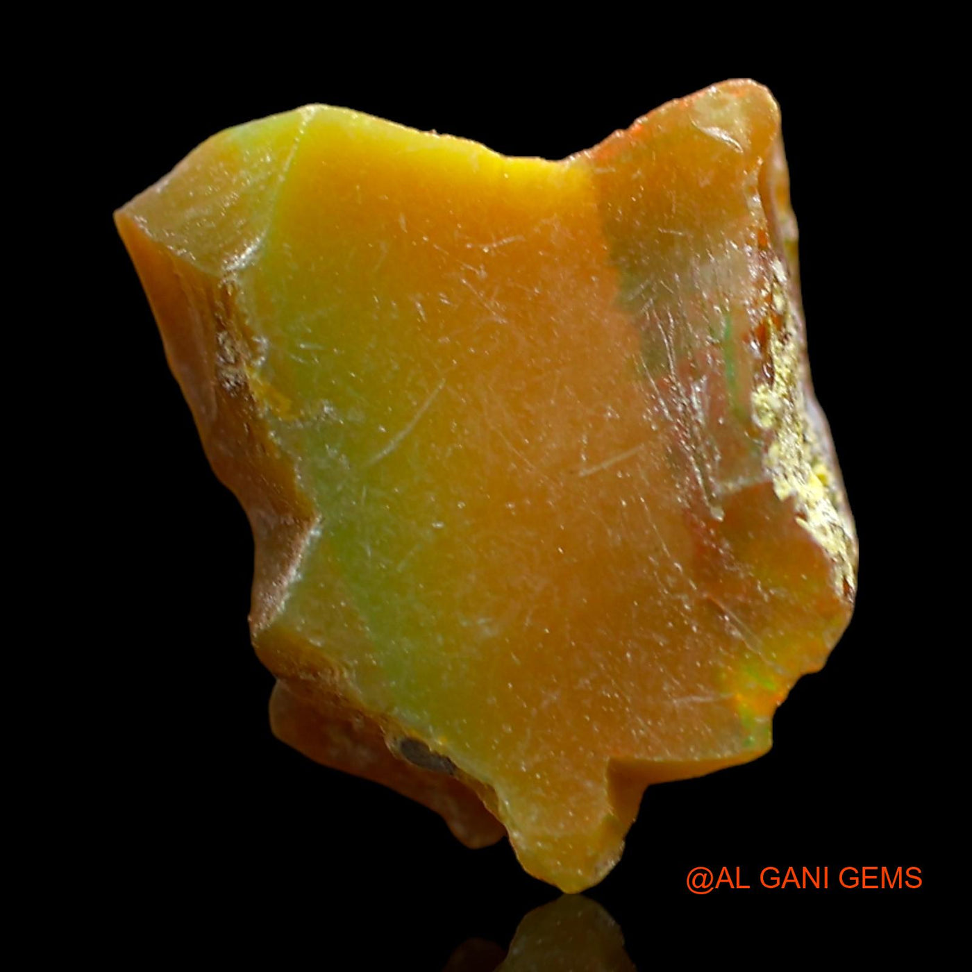 4.00 Cts Natural Ethiopian Fire Opal Loose Gemstone Fancy Rough 12x10x6 mm E-437