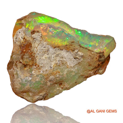 5.00 Cts Natural Ethiopian Fire Opal Loose Gemstone Fancy Rough 15x13x5 mm E-43