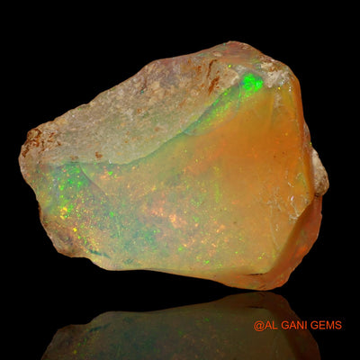 5.00 Cts Natural Ethiopian Fire Opal Loose Gemstone Fancy Rough 15x13x5 mm E-43