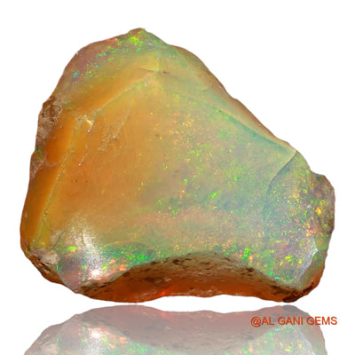 5.00 Cts Natural Ethiopian Fire Opal Loose Gemstone Fancy Rough 15x13x5 mm E-43