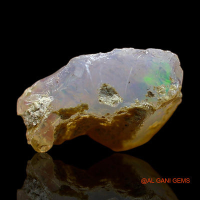Natural Fire Opal Gemstone 3.00 Cts Loose Fancy Rough From Ethiopia 13x12x6 mm E-440