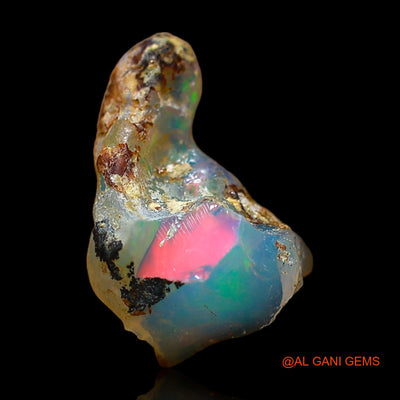 3.00 Cts Natural Ethiopian Fire Opal Loose Gemstone Fancy Rough 14x10x9 mm E-441
