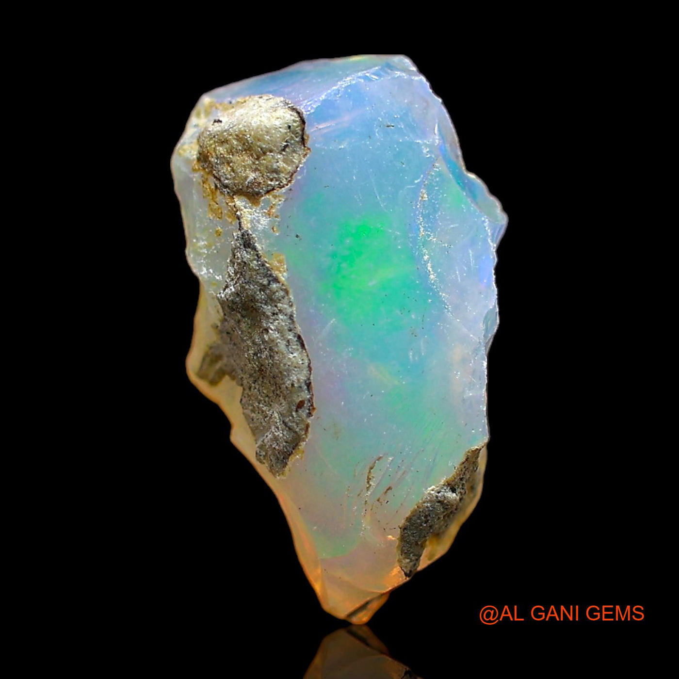 3.00 Cts Unheated Ethiopian Fire Opal Loose Gemstone Fancy Rough Natural 14x8x7 mm E-442