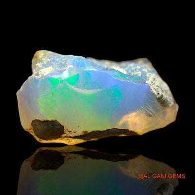 3.00 Cts Unheated Ethiopian Fire Opal Loose Gemstone Fancy Rough Natural 14x8x7 mm E-442
