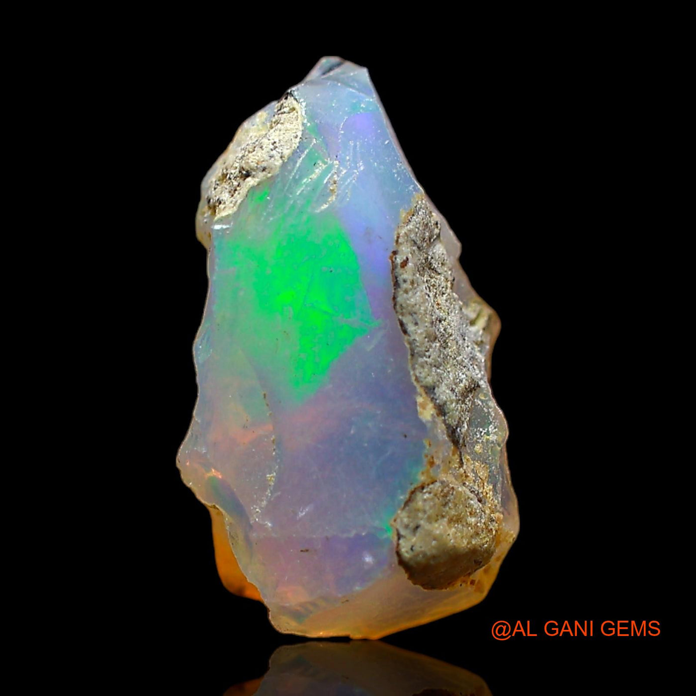 3.00 Cts Unheated Ethiopian Fire Opal Loose Gemstone Fancy Rough Natural 14x8x7 mm E-442