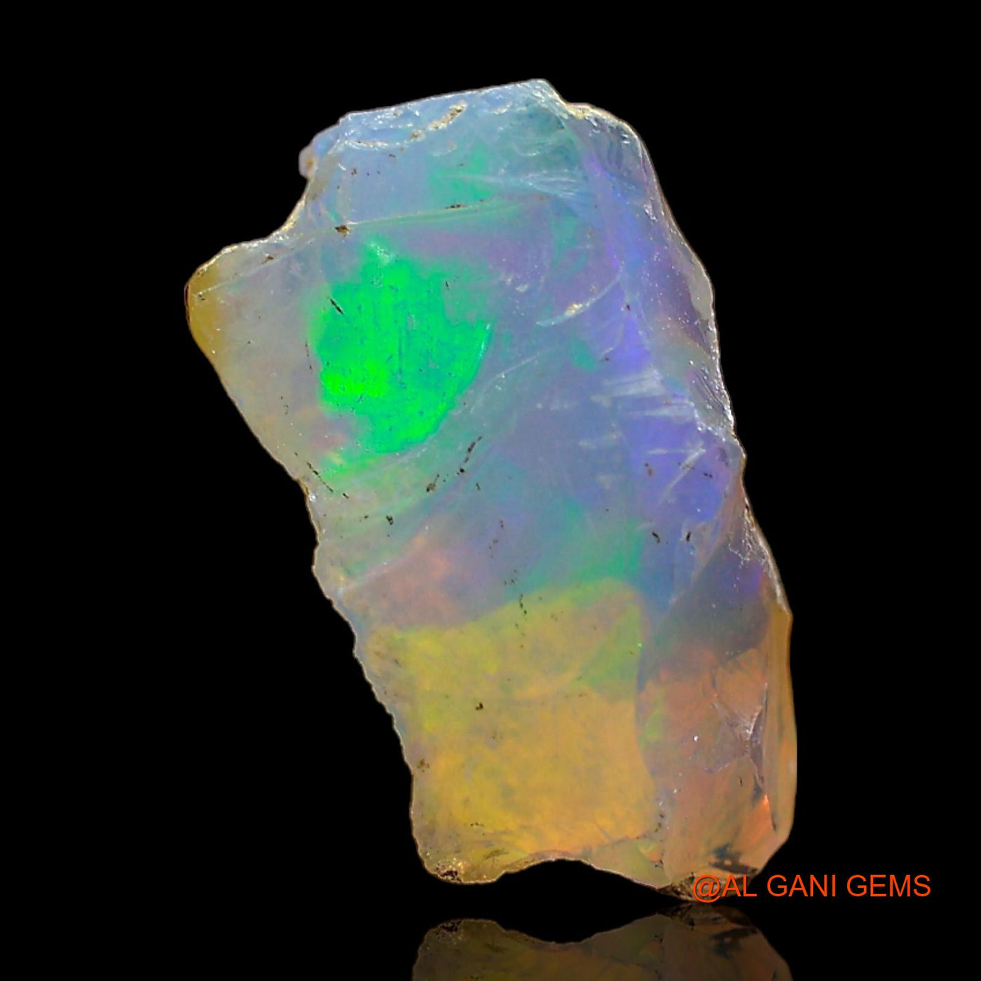 3.00 Cts Unheated Ethiopian Fire Opal Loose Gemstone Fancy Rough Natural 14x8x7 mm E-442