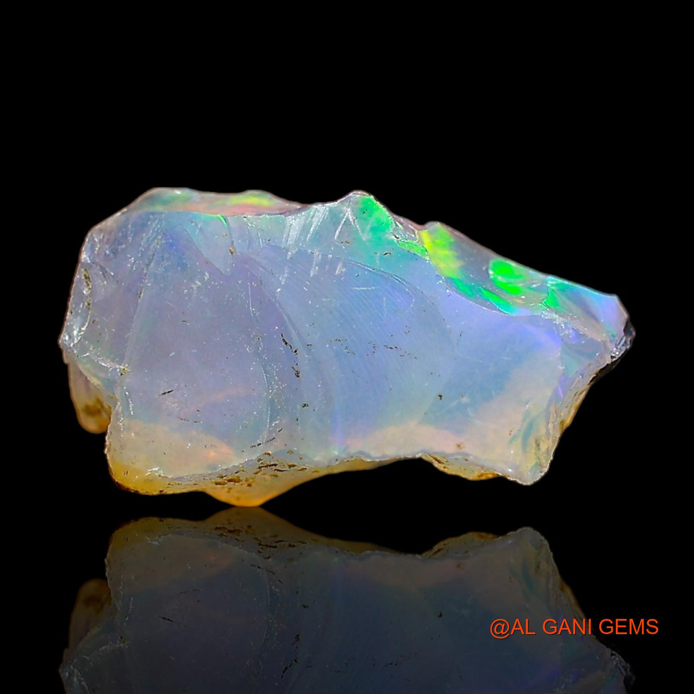3.00 Cts Unheated Ethiopian Fire Opal Loose Gemstone Fancy Rough Natural 14x8x7 mm E-442