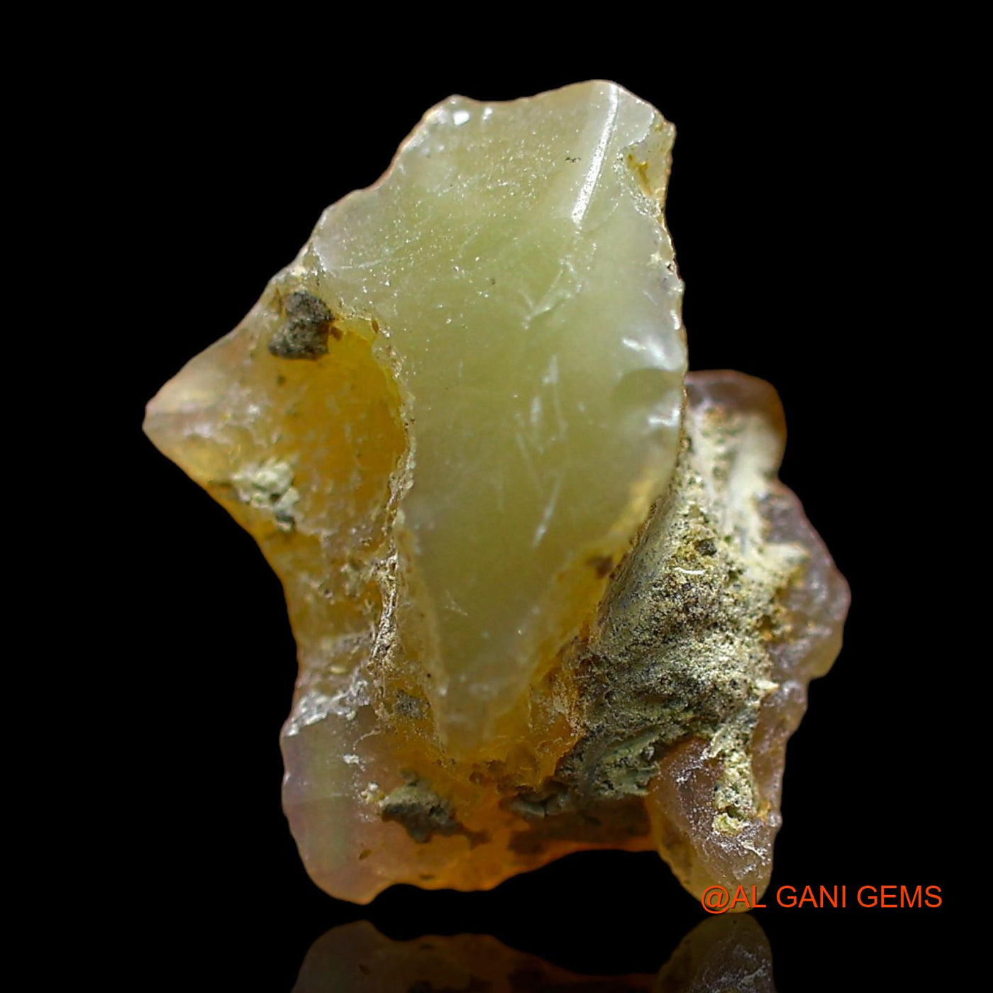 4.00 Cts Natural Ethiopian Fire Opal Loose Gemstone Fancy Rough 14x11x7 mm E-443
