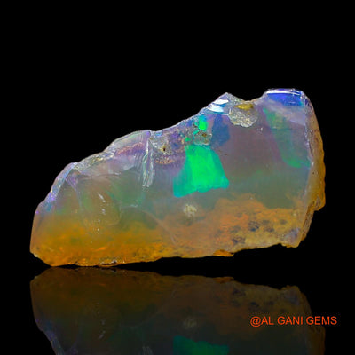 3.00 Cts Natural Ethiopian Fire Opal Loose Gemstone Fancy Rough 16x7x6 mm E-444
