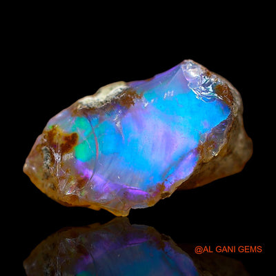 Natural Untreated Fire Opal Loose Gemstone Fancy Rough From Ethiopia 3.00 Cts 13x9x7 mm E-446