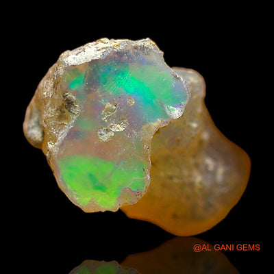 2.00 Cts Natural Ethiopian Fire Opal Loose Gemstone Fancy Rough 14x9x8 mm E-447