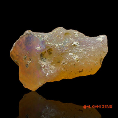 2.00 Cts Natural Ethiopian Fire Opal Loose Gemstone Fancy Rough 14x9x8 mm E-447