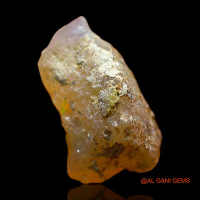 2.00 Cts Natural Ethiopian Fire Opal Loose Gemstone Fancy Rough 14x9x8 mm E-447