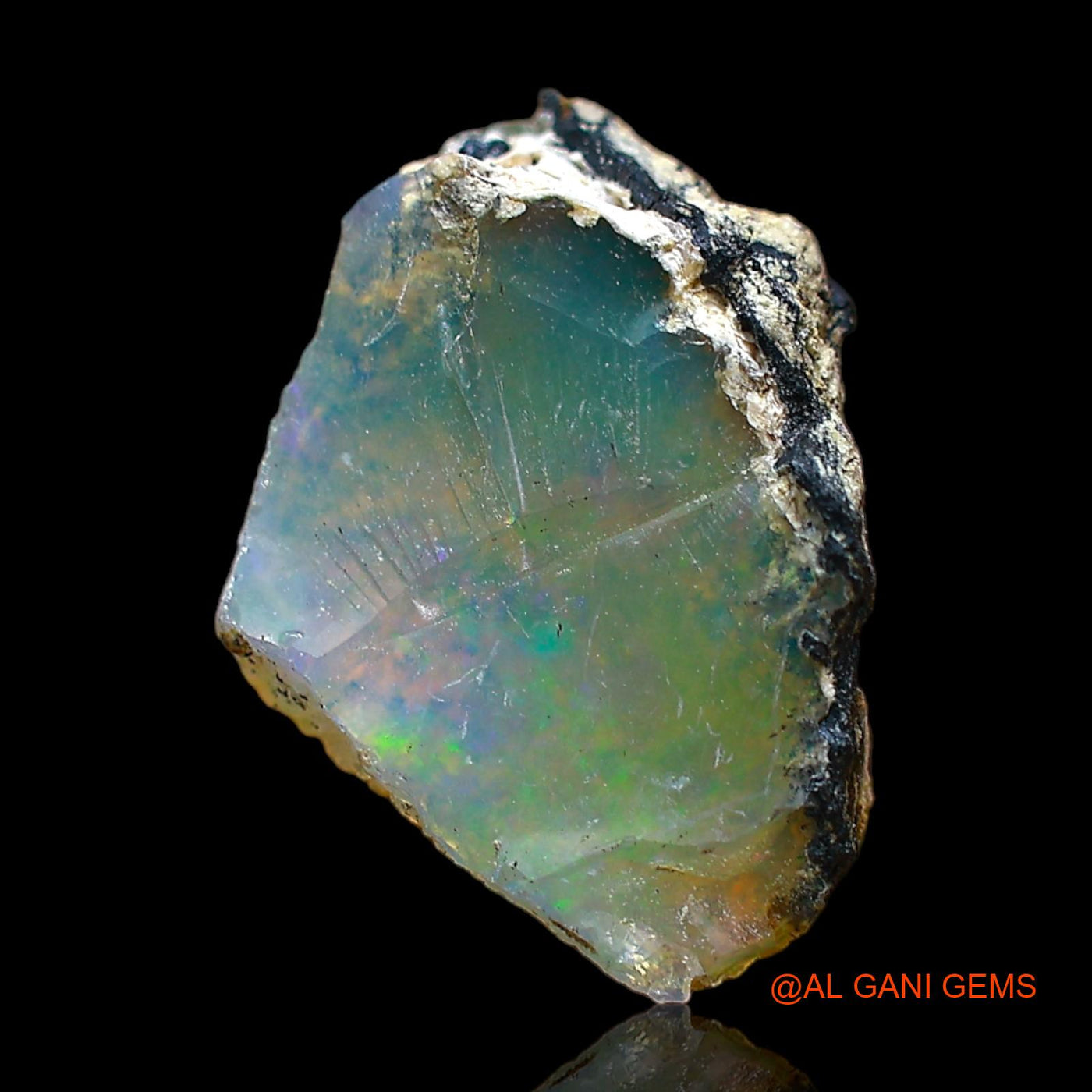 3.00 Cts Natural Ethiopian Fire Opal Loose Gemstone Fancy Rough 14x11x6 mm E-448