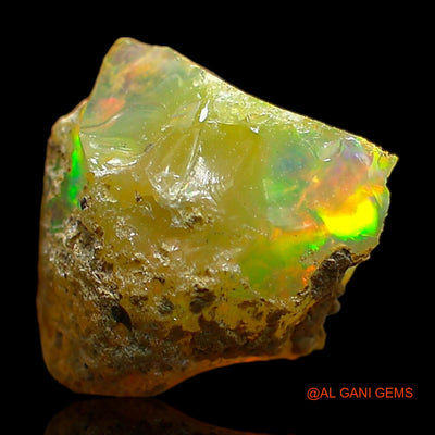 3.00 Cts Natural Ethiopian Fire Opal Loose Gemstone Fancy Rough 13x12x6 mm E-449