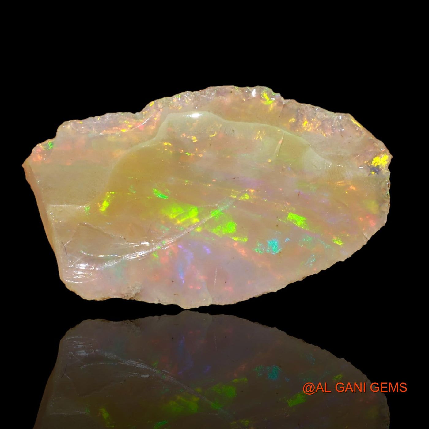 4.00 Cts Natural Ethiopian Fire Opal Fancy Rough Loose Gemstone For Jewelry 19x14x5 mm E-44
