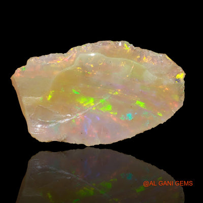 4.00 Cts Natural Ethiopian Fire Opal Fancy Rough Loose Gemstone For Jewelry 19x14x5 mm E-44