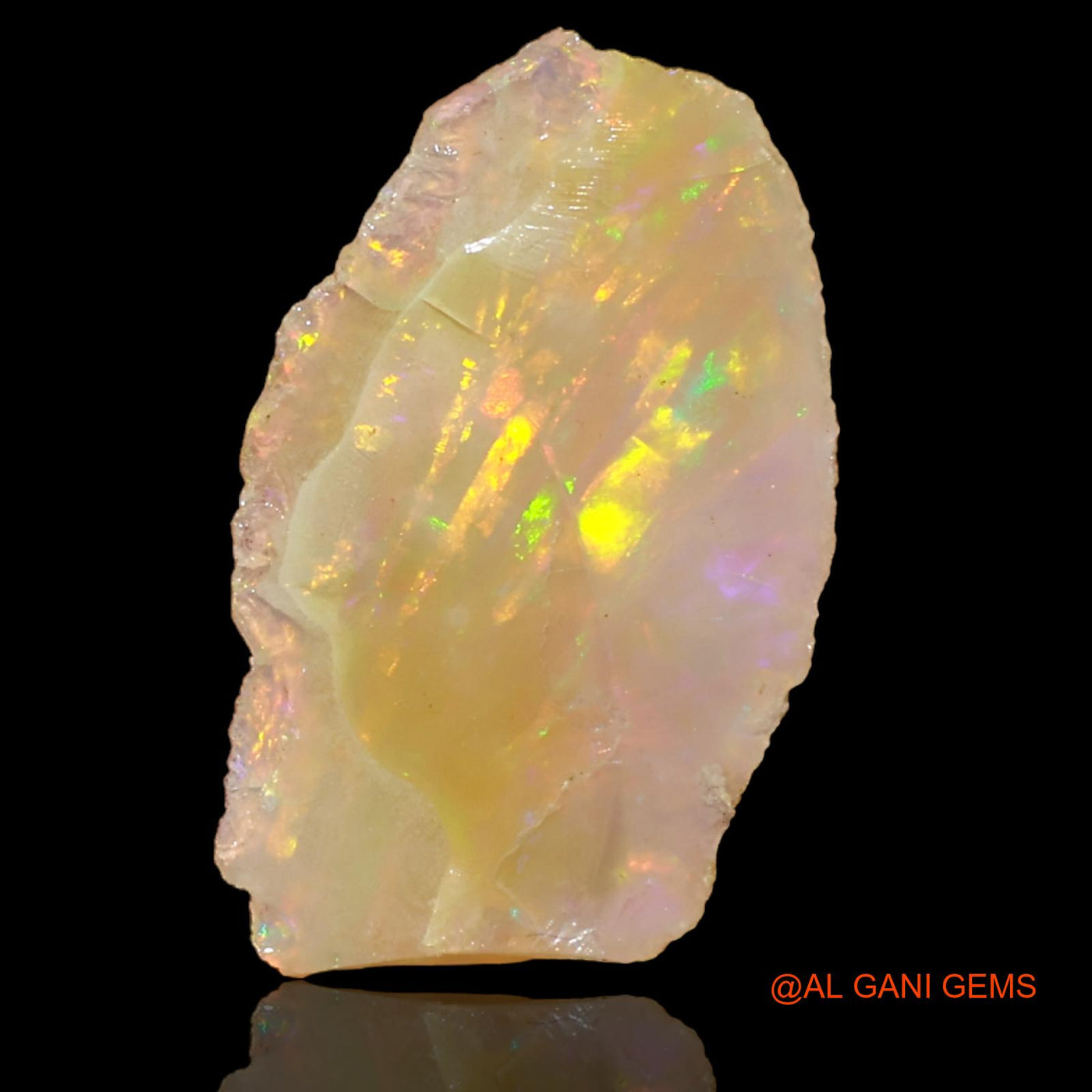 4.00 Cts Natural Ethiopian Fire Opal Fancy Rough Loose Gemstone For Jewelry 19x14x5 mm E-44