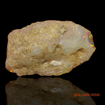 4.00 Cts Natural Ethiopian Fire Opal Fancy Rough Loose Gemstone For Jewelry 19x14x5 mm E-44