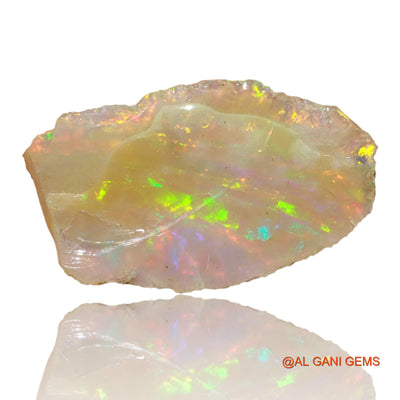 4.00 Cts Natural Ethiopian Fire Opal Fancy Rough Loose Gemstone For Jewelry 19x14x5 mm E-44