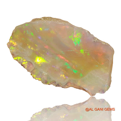 4.00 Cts Natural Ethiopian Fire Opal Fancy Rough Loose Gemstone For Jewelry 19x14x5 mm E-44