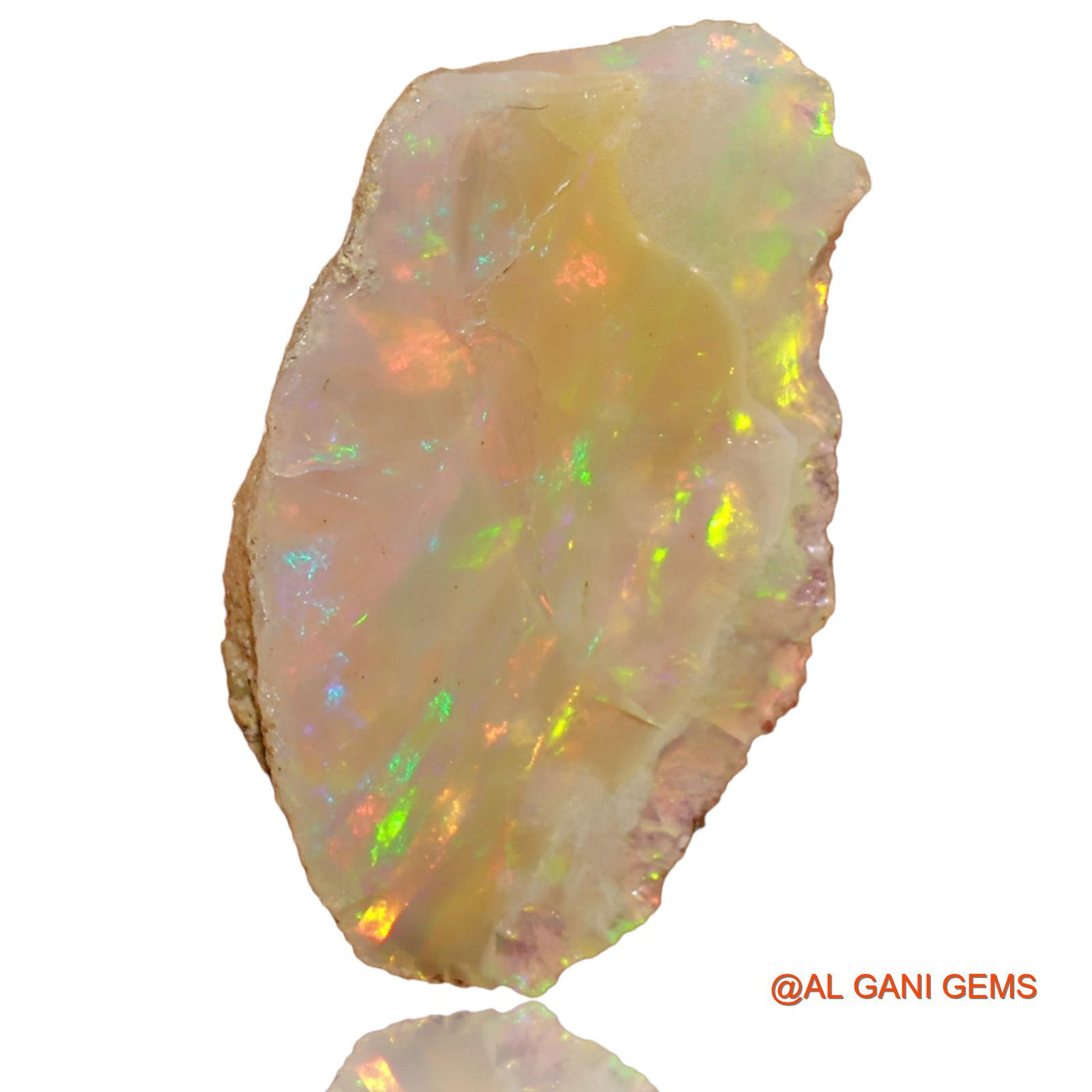 4.00 Cts Natural Ethiopian Fire Opal Fancy Rough Loose Gemstone For Jewelry 19x14x5 mm E-44