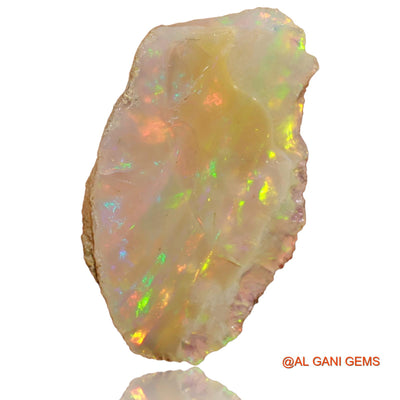 4.00 Cts Natural Ethiopian Fire Opal Fancy Rough Loose Gemstone For Jewelry 19x14x5 mm E-44