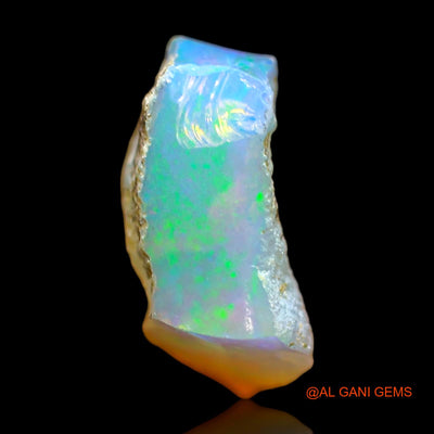 3.00 Cts Natural Ethiopian Fire Opal Loose Gemstone Fancy Rough 11x10x5 mm E-450