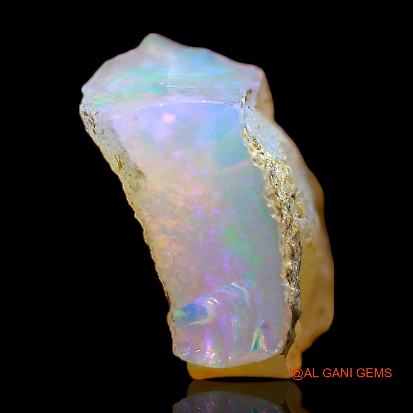 3.00 Cts Natural Ethiopian Fire Opal Loose Gemstone Fancy Rough 11x10x5 mm E-450