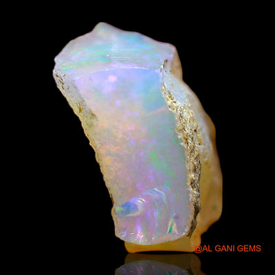 3.00 Cts Natural Ethiopian Fire Opal Loose Gemstone Fancy Rough 11x10x5 mm E-450